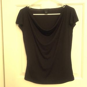 The Limited drape neck sleeveless dressy top L